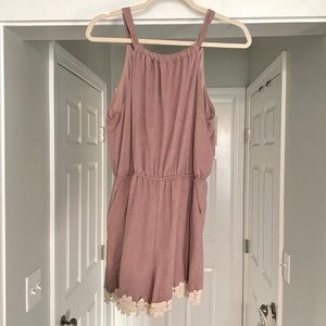 Altar’d State lavender suede romper